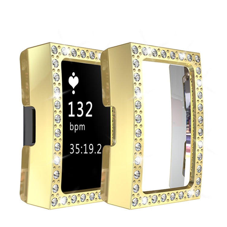 For Fitbit Charge 2 PC Diamond Watch Case