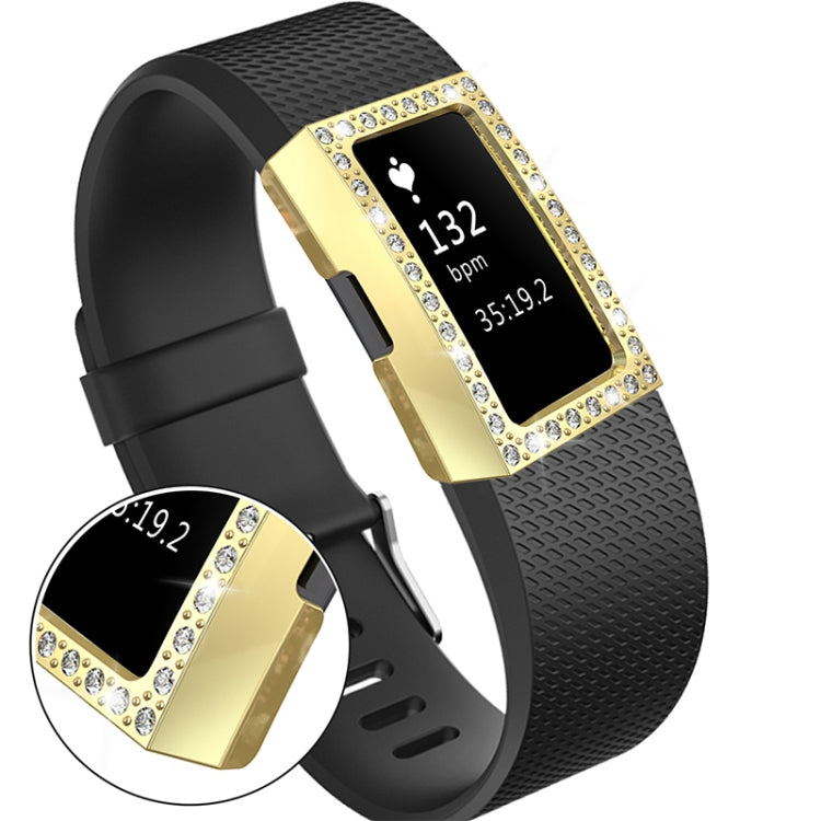 For Fitbit Charge 2 PC Diamond Watch Case