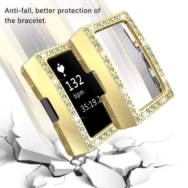 For Fitbit Charge 2 PC Diamond Watch Case