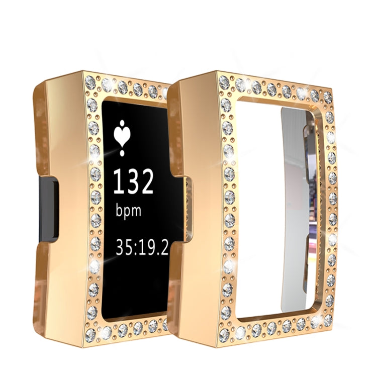 For Fitbit Charge 2 PC Diamond Watch Case