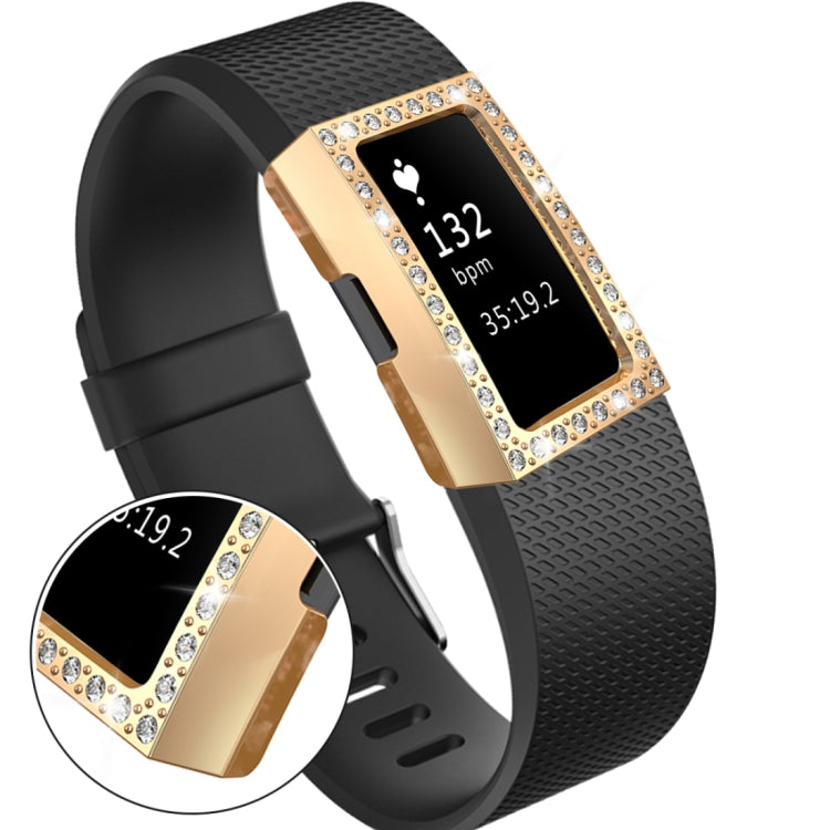 For Fitbit Charge 2 PC Diamond Watch Case