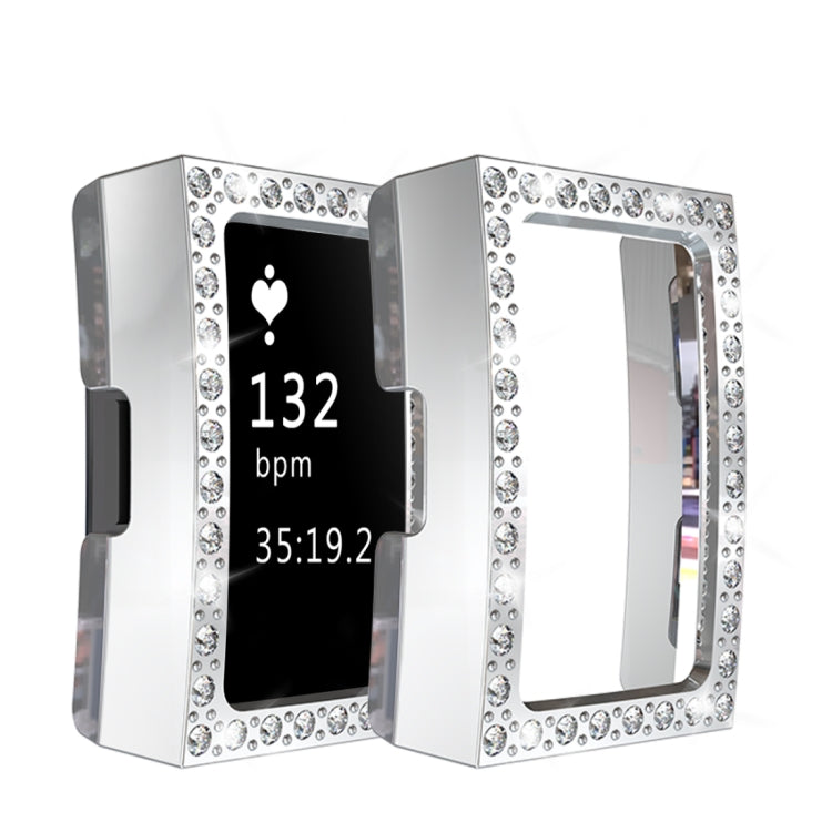 For Fitbit Charge 2 PC Diamond Watch Case