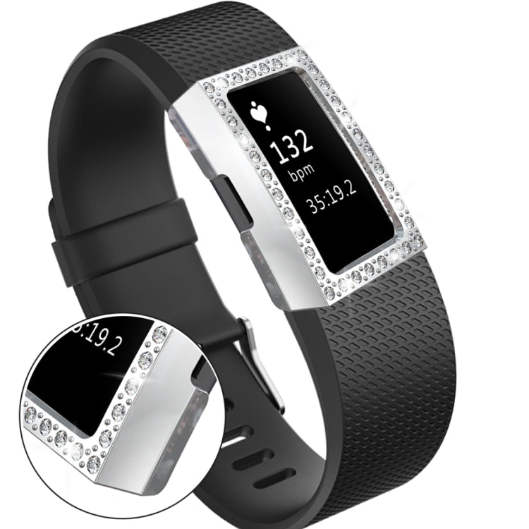 For Fitbit Charge 2 PC Diamond Watch Case