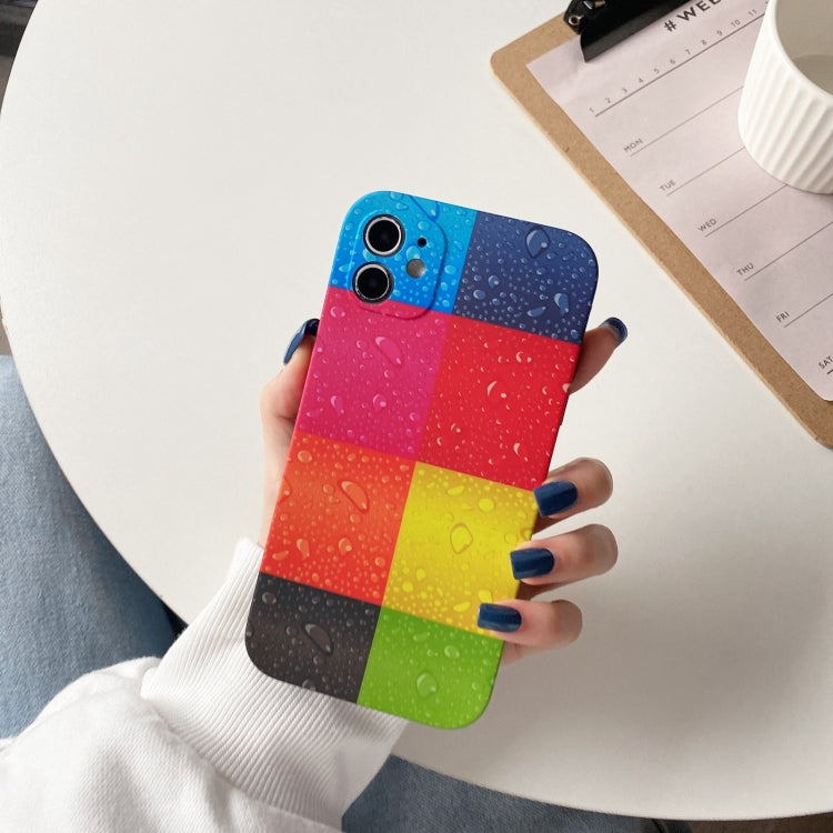 For iPhone 11 Color Water-drop Pattern Protective Case
