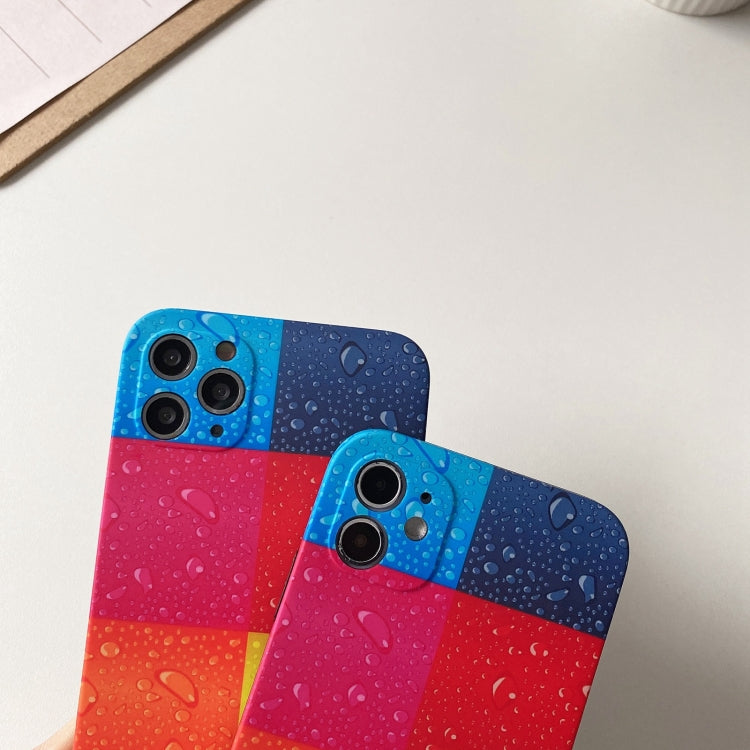 For iPhone 11 Pro Color Water-drop Pattern Protective Case