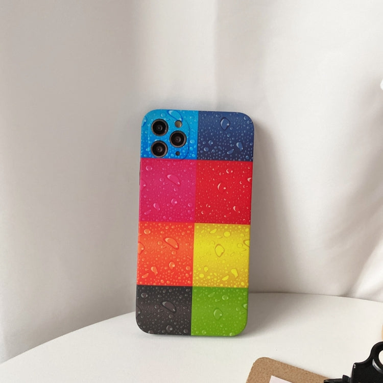 For iPhone 11 Pro Max Color Water-drop Pattern Protective Case