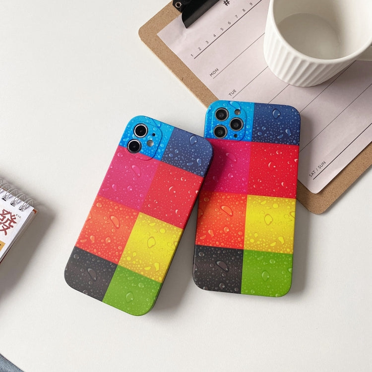 Color Water-drop Pattern Protective Case For iPhone 12 Pro