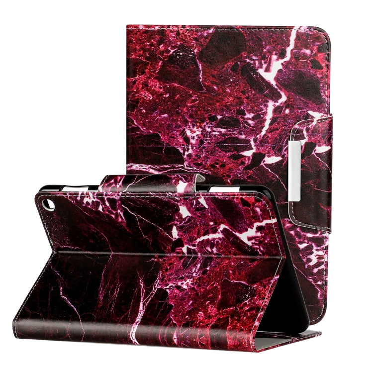 For Amazon Kindle Fire HD 8 (2020) Colored Drawing Pattern Horizontal Flip Leather Case with Holder & Card Slots & Wallet