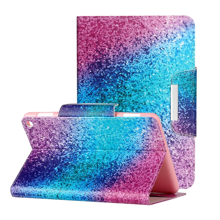 For Amazon Kindle Fire HD 8 (2020) Colored Drawing Pattern Horizontal Flip Leather Case with Holder & Card Slots & Wallet