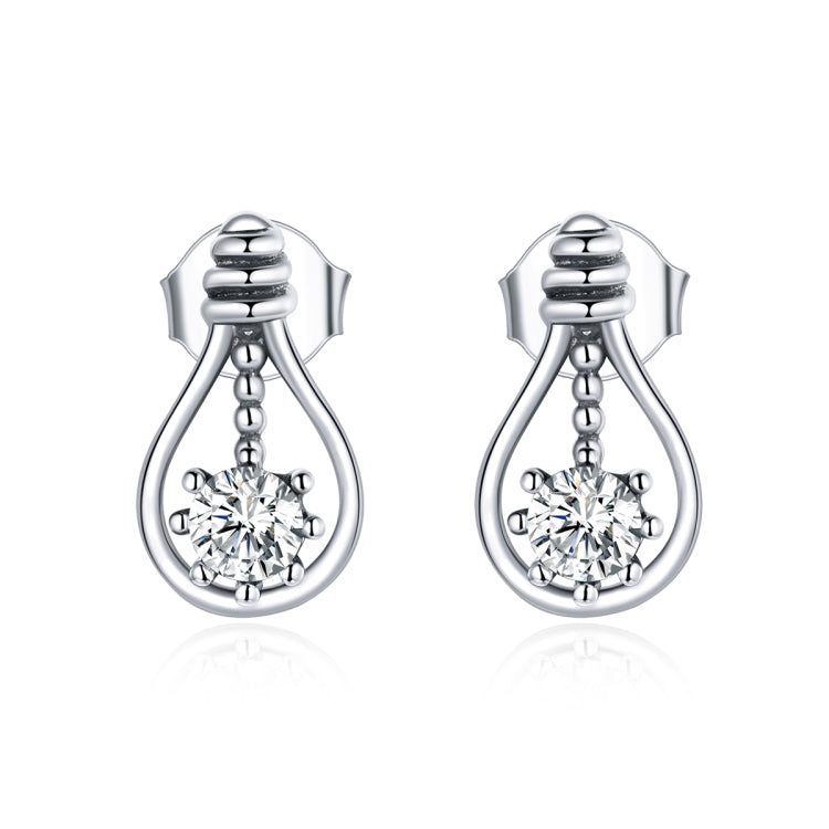 S925 Sterling Silver Small Bulb Women Earrings