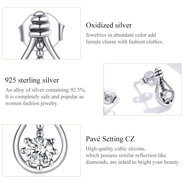 S925 Sterling Silver Small Bulb Women Earrings