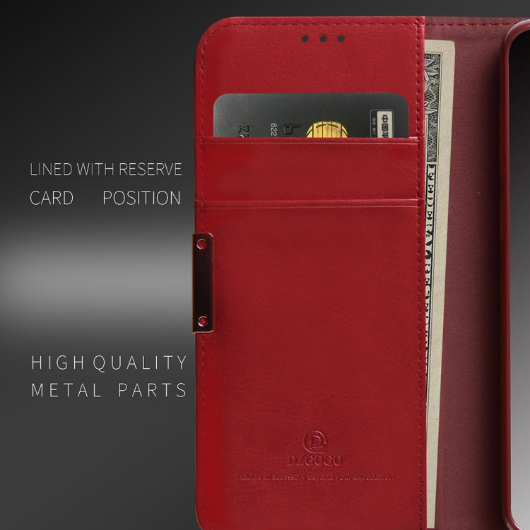 For Galaxy Note 10 DZGOGO ROYALE II Series Magnetic Horizontal Flip Genuine Leather Case with Card Slots & Holder