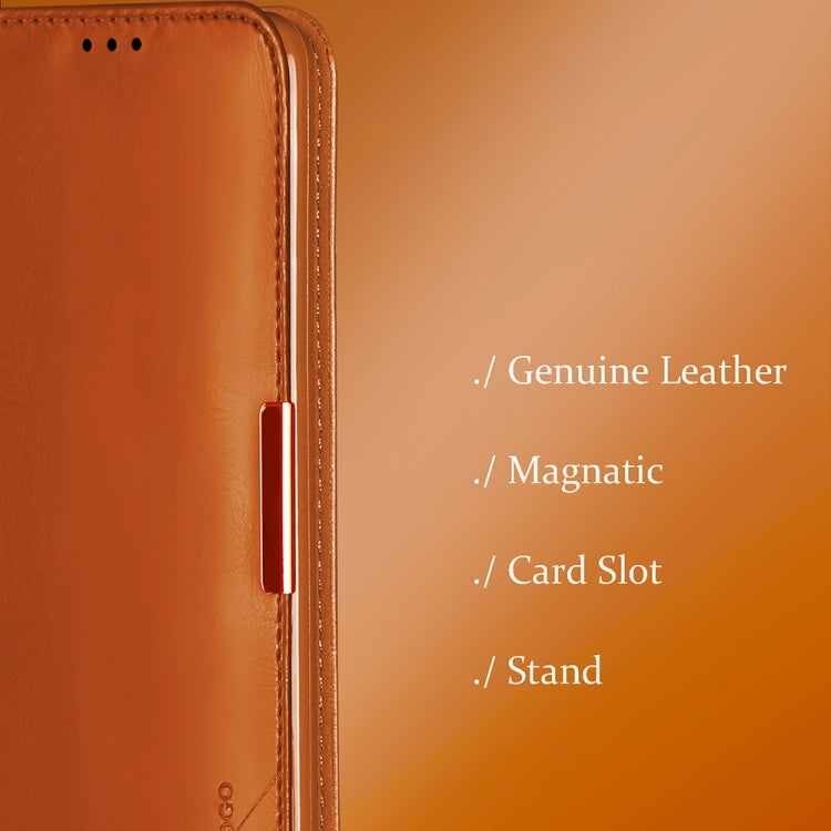 For Galaxy Note 10+ DZGOGO ROYALE II Series Magnetic Horizontal Flip Genuine Leather Case with Card Slots & Holder