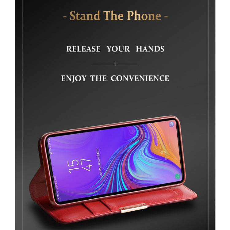 For Galaxy Note 10+ DZGOGO ROYALE II Series Magnetic Horizontal Flip Genuine Leather Case with Card Slots & Holder