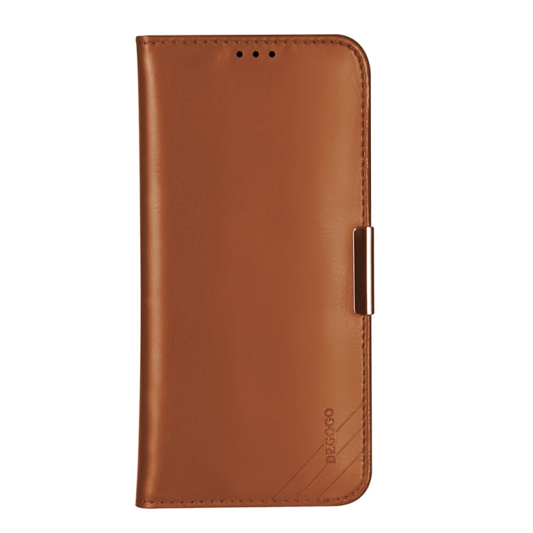 For Galaxy Note 10+ DZGOGO ROYALE II Series Magnetic Horizontal Flip Genuine Leather Case with Card Slots & Holder