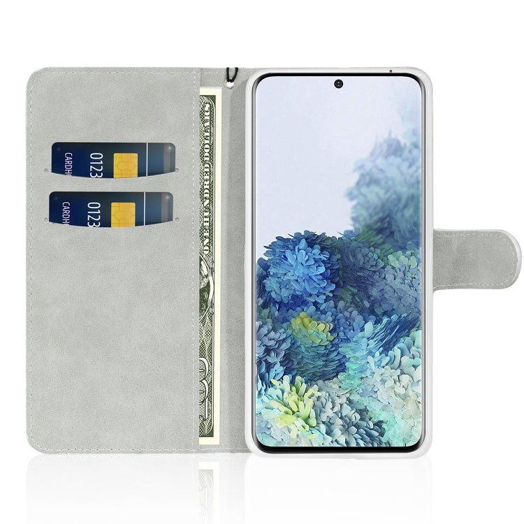 For Samsung Galaxy S21 5G Glitter Powder Horizontal Flip Leather Case with Card Slots & Holder & Lanyard