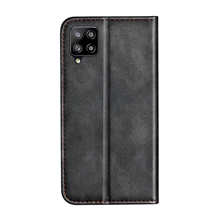 For Samsung Galaxy A42 5G Business Solid Color Stitching Horizontal Flip Leather Case with Holder & Card Slots