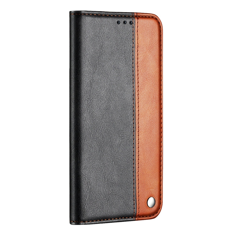 For Samsung Galaxy A42 5G Business Solid Color Stitching Horizontal Flip Leather Case with Holder & Card Slots
