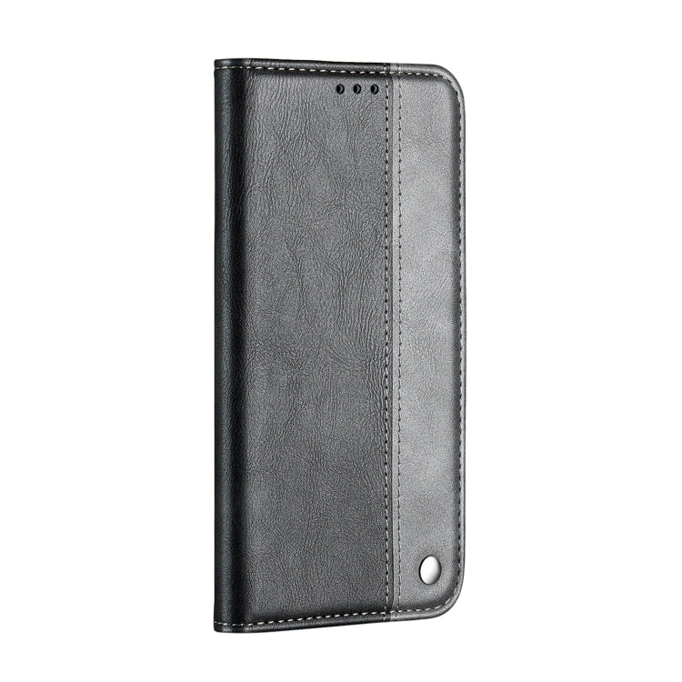 For Samsung Galaxy S21 5G Business Solid Color Stitching Horizontal Flip Leather Case with Holder & Card Slots