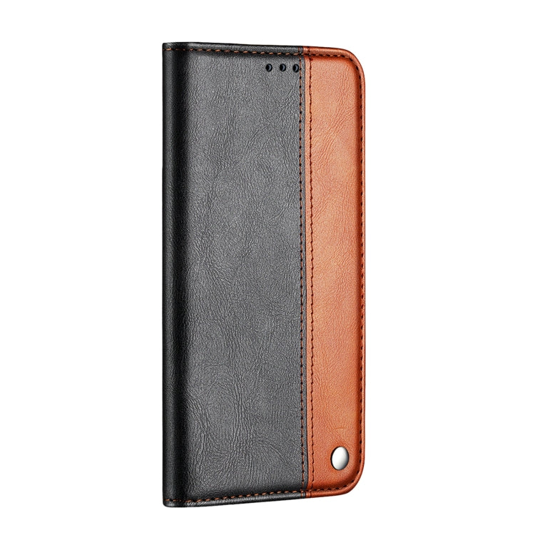 For Samsung Galaxy S21 5G Business Solid Color Stitching Horizontal Flip Leather Case with Holder & Card Slots