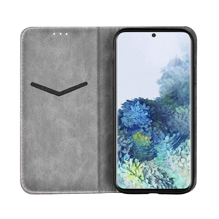 For Samsung Galaxy S21 5G Business Solid Color Stitching Horizontal Flip Leather Case with Holder & Card Slots