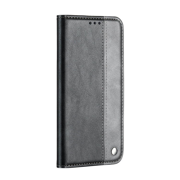 For Samsung Galaxy S21+ 5G Business Solid Color Stitching Horizontal Flip Leather Case with Holder & Card Slots