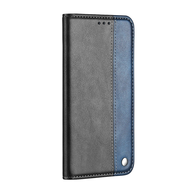 For Samsung Galaxy S21 Ultra 5G Business Solid Color Stitching Horizontal Flip Leather Case with Holder & Card Slots