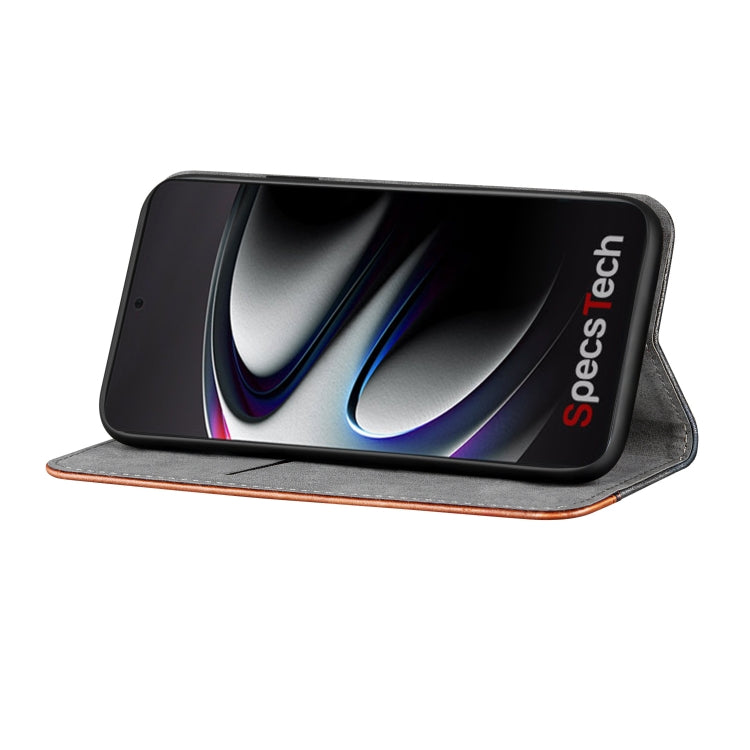 For Samsung Galaxy S21 Ultra 5G Business Solid Color Stitching Horizontal Flip Leather Case with Holder & Card Slots