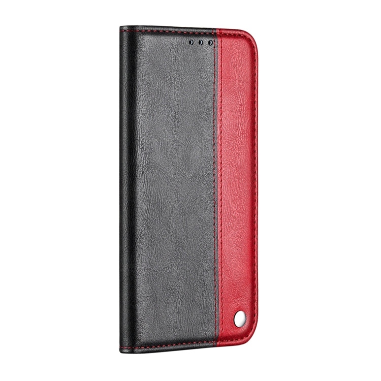 For Samsung Galaxy S21 Ultra 5G Business Solid Color Stitching Horizontal Flip Leather Case with Holder & Card Slots