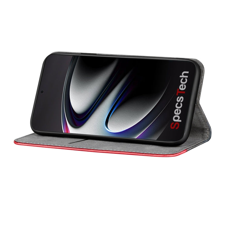 For Samsung Galaxy S21 Ultra 5G Business Solid Color Stitching Horizontal Flip Leather Case with Holder & Card Slots