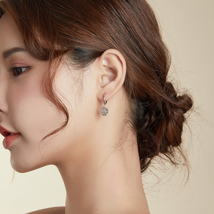 S925 Sterling Silver Hollow Yarn Ball Women Earrings