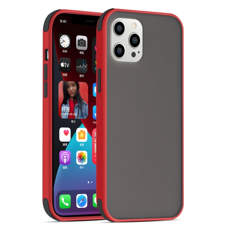 For iPhone 12 Pro Max Semi Transparent Frosted Series Shockproof Protective Case