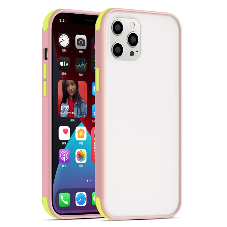 For iPhone 12 Pro Max Semi Transparent Frosted Series Shockproof Protective Case