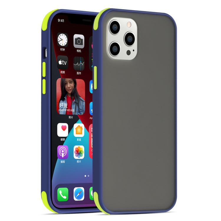 For iPhone 12 / 12 Pro Semi Transparent Frosted Series Shockproof Protective Case