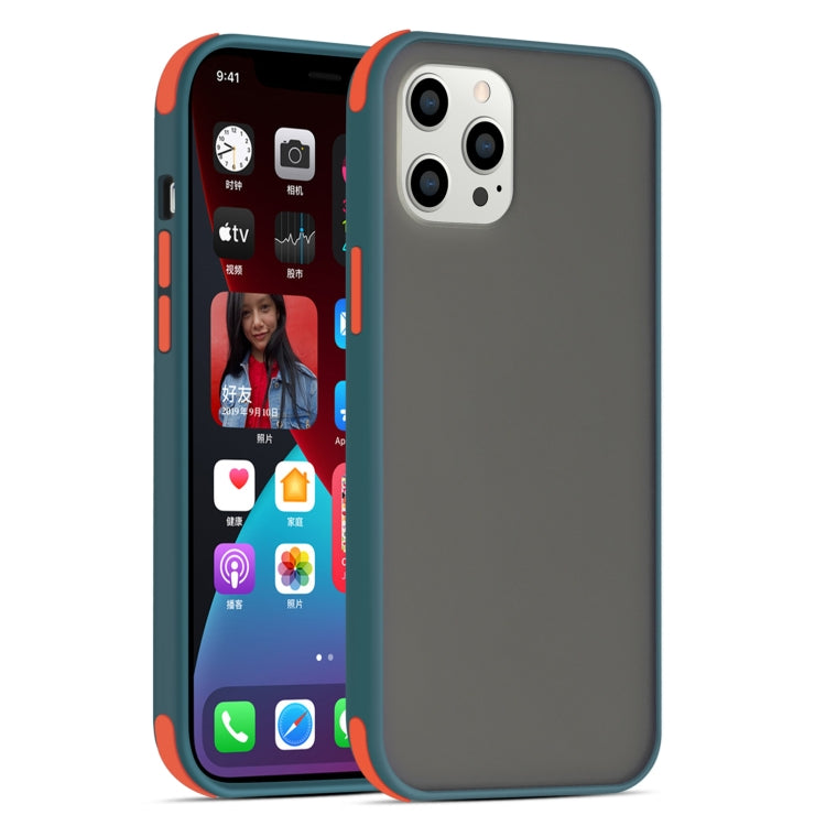 For iPhone 12 mini Semi Transparent Frosted Series Shockproof Protective Case