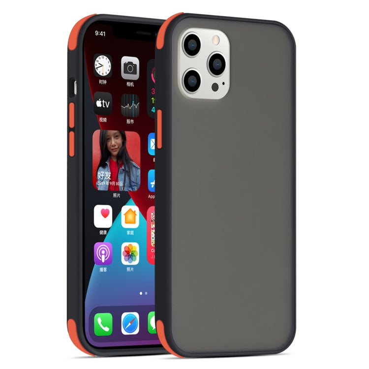 For iPhone 12 mini Semi Transparent Frosted Series Shockproof Protective Case