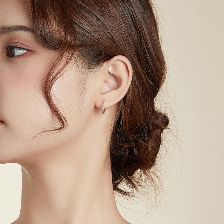 S925 Sterling Silver Fashion Bamboo Joint Women Earrings