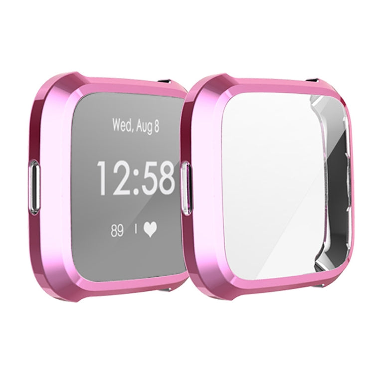 For Fitbit Versa Lite Smart Watch Full Coverage Plating TPU Protective Case