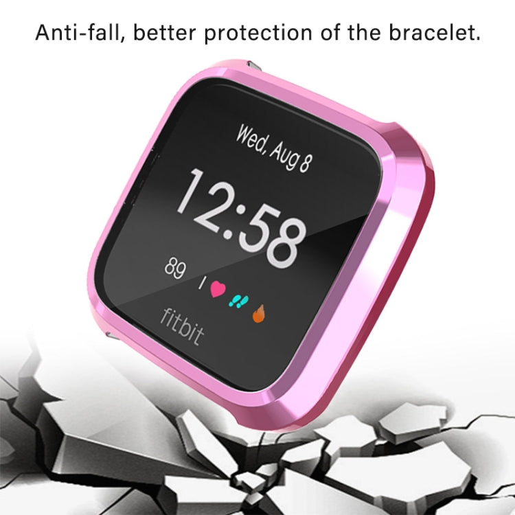 For Fitbit Versa Lite Smart Watch Full Coverage Plating TPU Protective Case