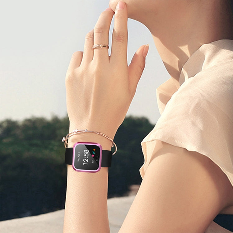 For Fitbit Versa Lite Smart Watch Full Coverage Plating TPU Protective Case