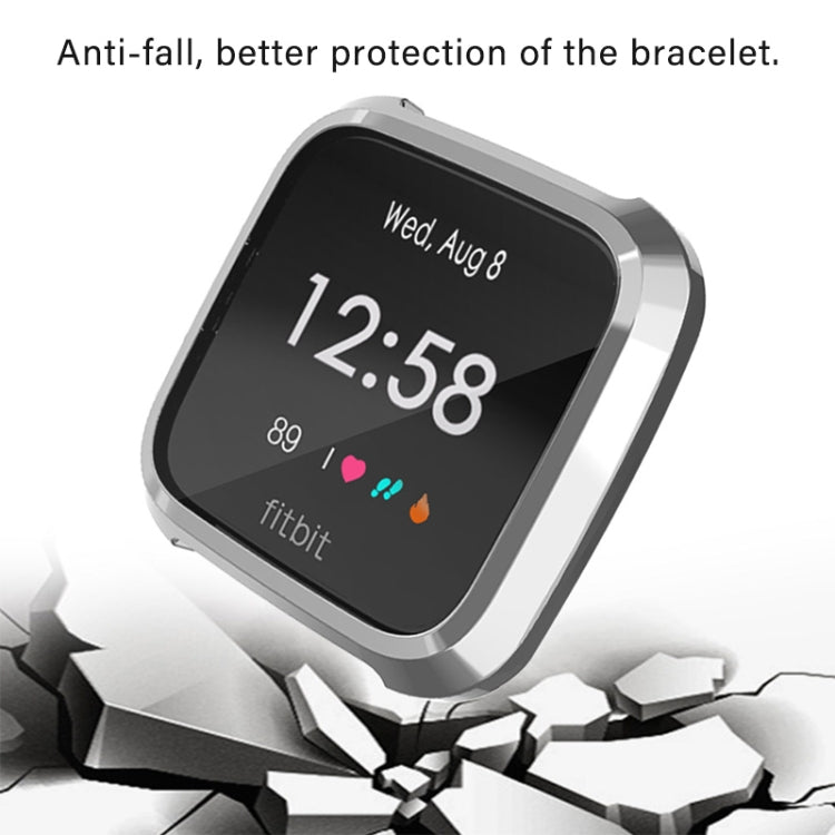 For Fitbit Versa Lite Smart Watch Full Coverage Plating TPU Protective Case