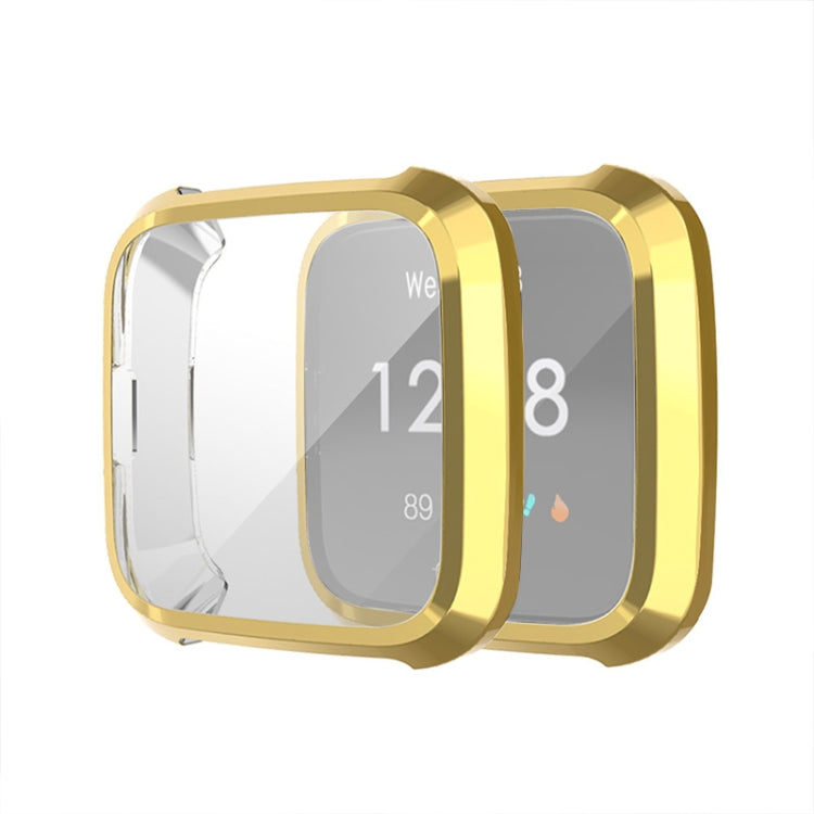 For Fitbit Versa Lite Smart Watch Full Coverage Plating TPU Protective Case