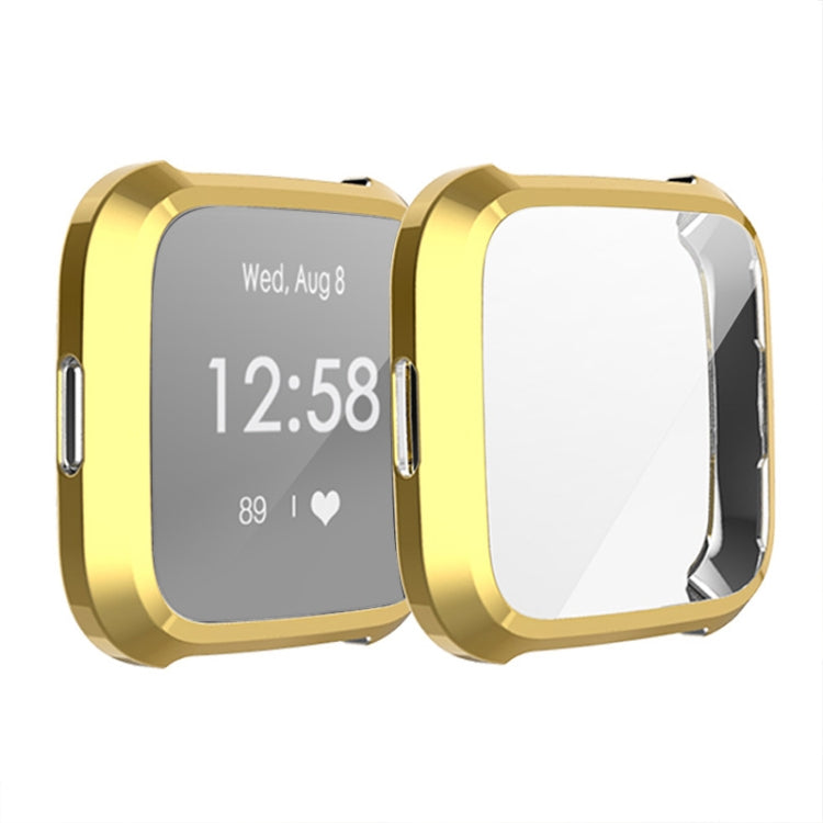 For Fitbit Versa Lite Smart Watch Full Coverage Plating TPU Protective Case