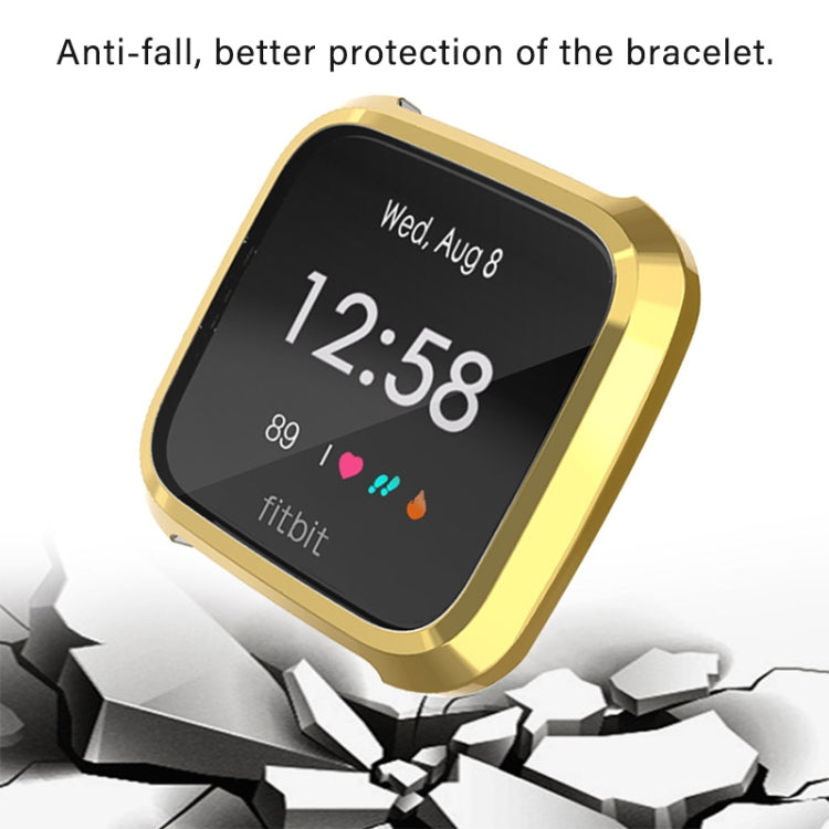For Fitbit Versa Lite Smart Watch Full Coverage Plating TPU Protective Case