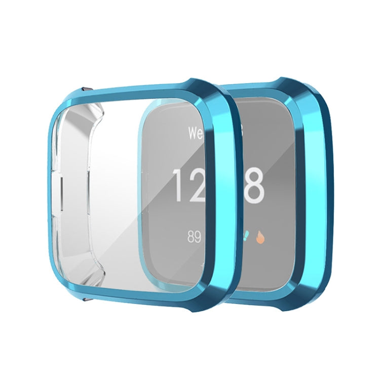 For Fitbit Versa Lite Smart Watch Full Coverage Plating TPU Protective Case