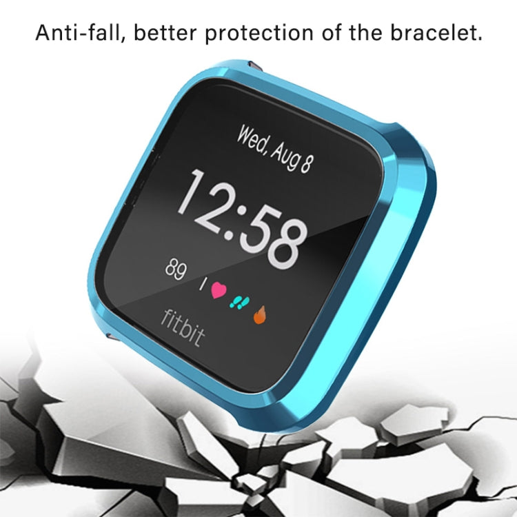 For Fitbit Versa Lite Smart Watch Full Coverage Plating TPU Protective Case