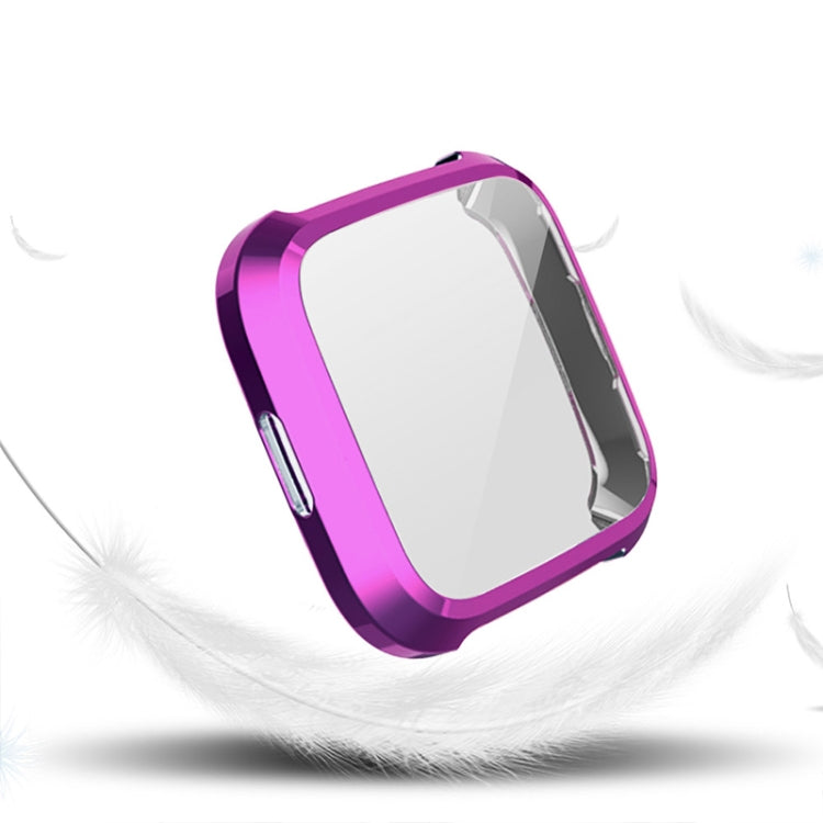 For Fitbit Versa Lite Smart Watch Full Coverage Plating TPU Protective Case