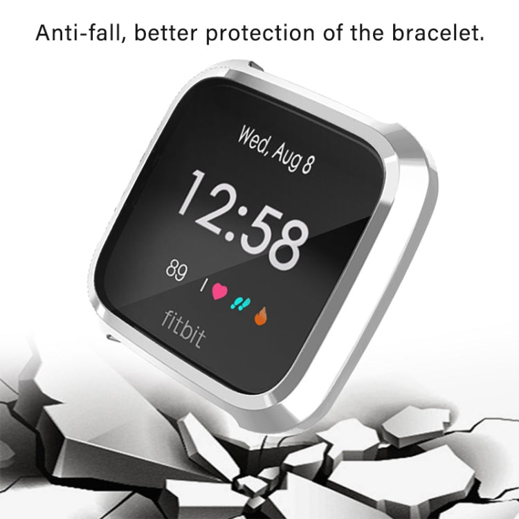 For Fitbit Versa Lite Smart Watch Full Coverage Plating TPU Protective Case
