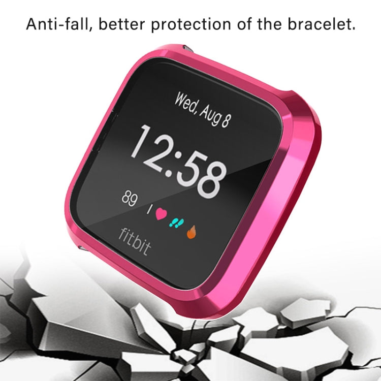 For Fitbit Versa Lite Smart Watch Full Coverage Plating TPU Protective Case