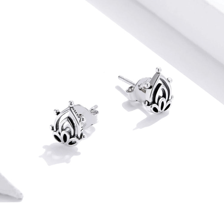 S925 Sterling Silver Lotus Bud Women Earrings